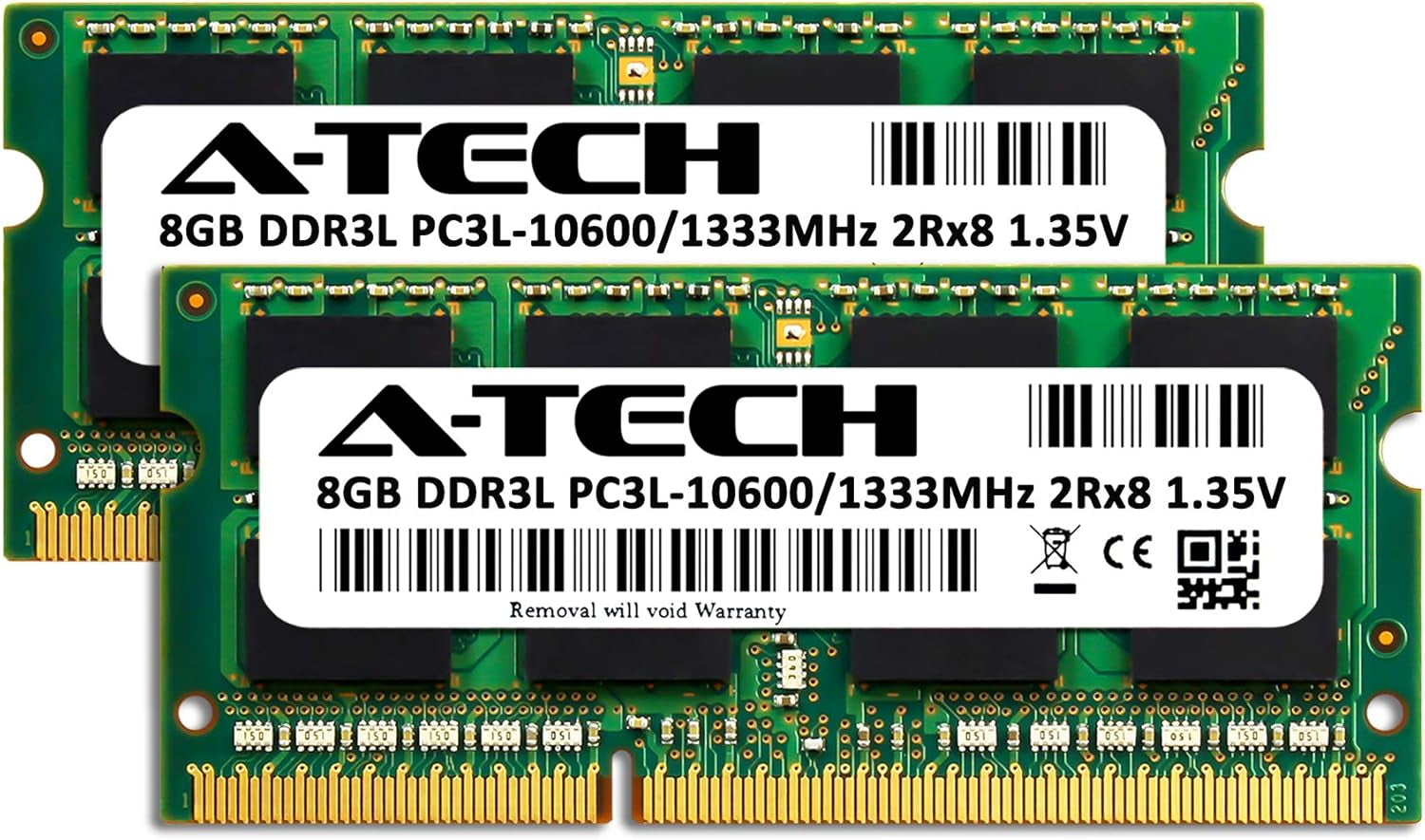 RAM 16GB Kit (2X8Gb) DDR3/DDR3L 1333 Mhz PC3L-10600 (PC3-10600) SODIMM - Laptop & All-In-One Computer Memory - CL9 2Rx8 1.35V 204-Pin SO-DIMM Non-Ecc Unbuffered Upgrade Modules