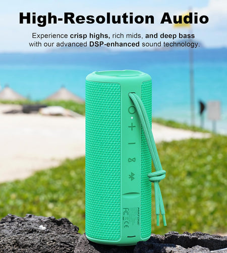 Outdoor Waterproof Portable Bluetooth Speaker Wireless - Green