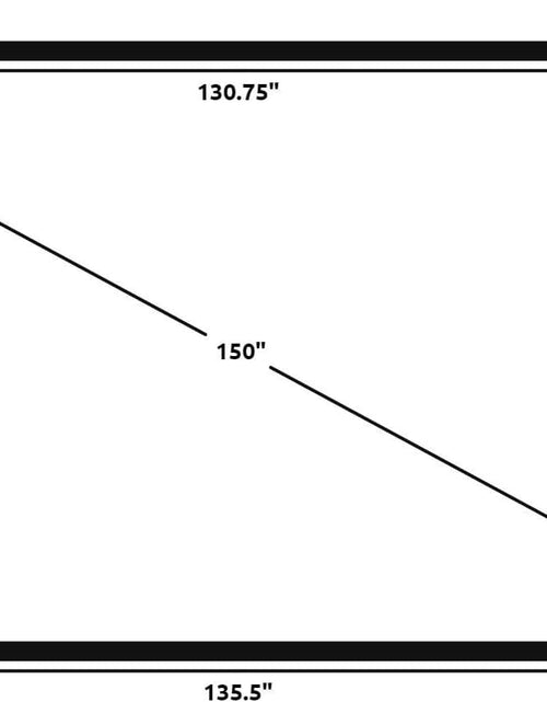 Load image into Gallery viewer, STR Series 6 Piece Home Theater Fixed Frame 4K / 8K Ultra HD, HDTV, HDR &amp; Active 3D Movie Projection Screen, 16:9 Format, 150" Diagonal, White Material STR-169150
