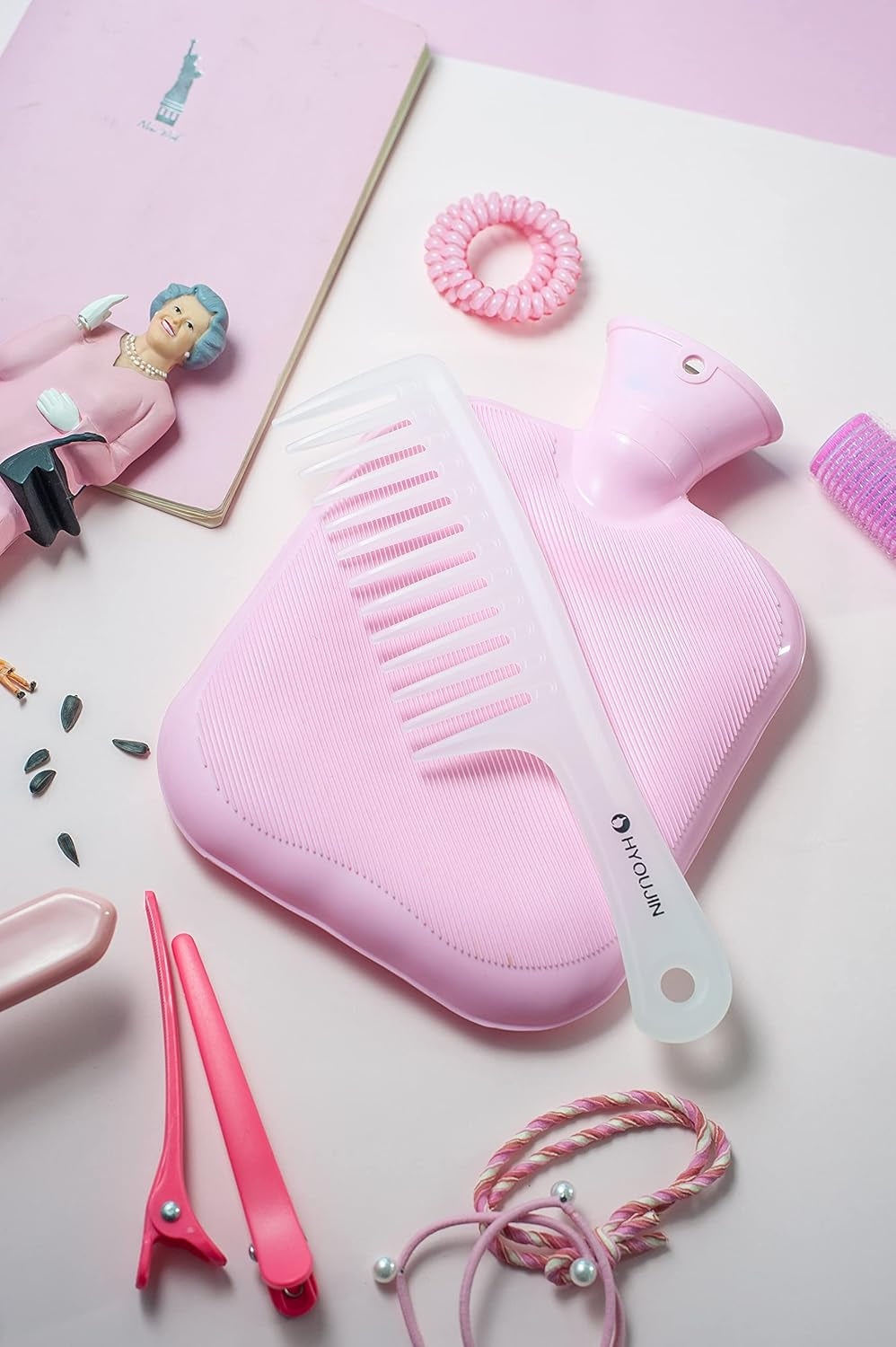 Wide Tooth Comb Detangling Hair Brush,Paddle Hair Comb,Care Handgrip Comb-Best Styling Comb for Long,Wet or Curly Reduce Hair Loss and Dandruff&Headache-Minimal Breakages