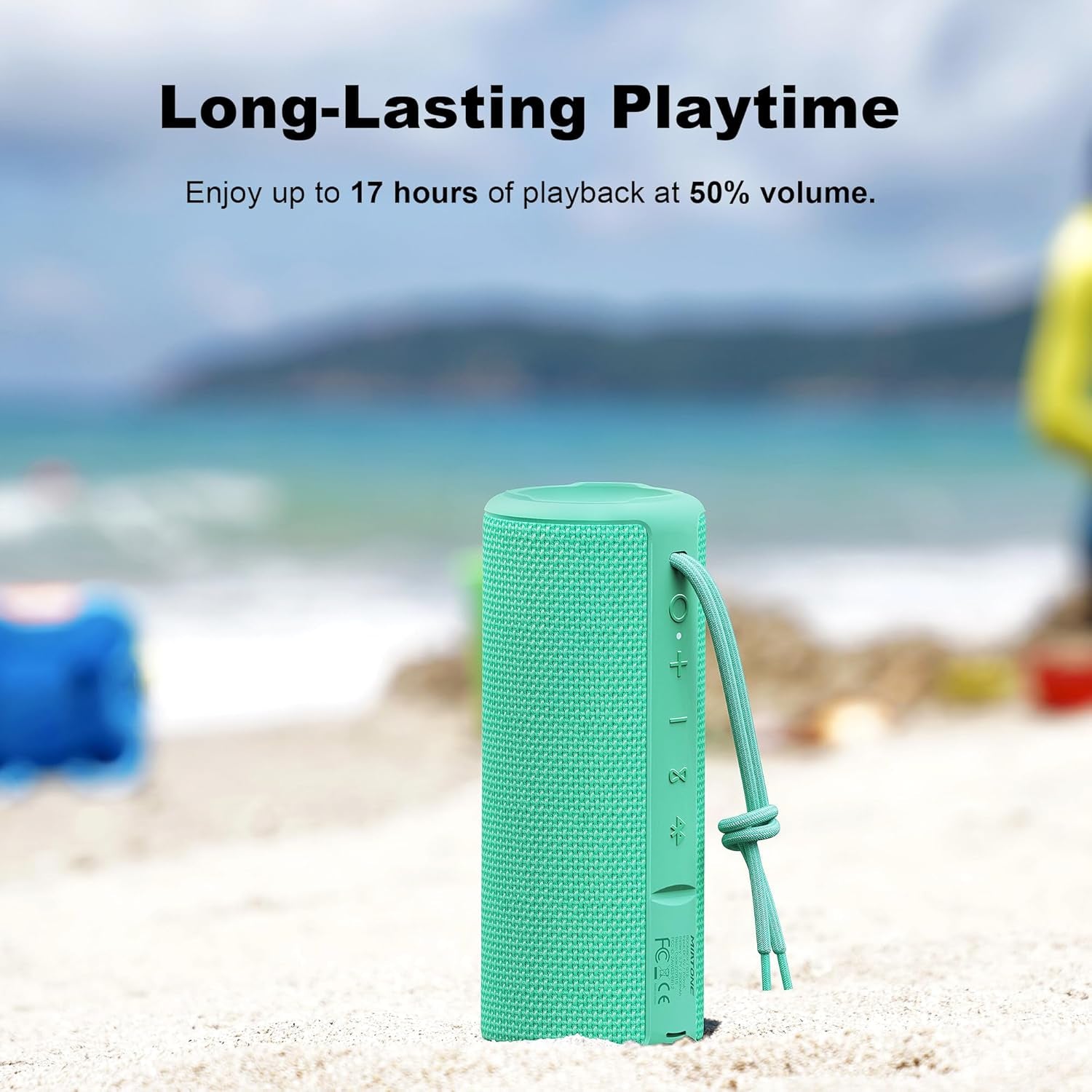 Outdoor Waterproof Portable Bluetooth Speaker Wireless - Green