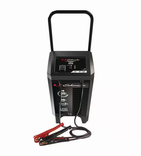 Automotive 12 Volt 150 Amp Fully Automatic Wheeled Battery Charger and Engine Starter with 20 Amp Boost