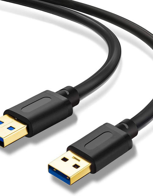 Load image into Gallery viewer, USB 3.0 a to a Male Cable 6Ft,Usb to USB Cable USB Male to Male Cable USB Cord with Gold-Plated Connector for Hard Drive Enclosures, DVD Player, Laptop Cooler (6Ft/1.8M)
