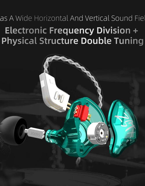 Load image into Gallery viewer, KZ ZST X In-Ear Monitors, Upgraded Dynamic Hybrid Dual Driver ZSTX Earphones, Hifi Stereo IEM Wired Earbuds/Headphones with Detachable Cable for Musician Audiophile (Without Mic, Purple)
