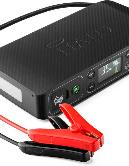 Load image into Gallery viewer, Bolt Air 58830 Mwh Portable Emergency Power Kit with Tire Pump, 4 Interchangeable Air Nozzles, Extra Accessory Kit, Car Jump Starter, and Car Charger - Black Graphite
