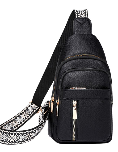 Load image into Gallery viewer, UrbanChic Crossbody – Waterproof PU Leather Chest &amp; Shoulder Bag for Women on the Go
