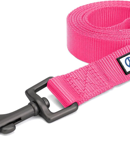 6 FT Solid Color Leash Puppy Leash Dog Leash Comfortable Handle Dog Training Leash 6 Ft Dog Leash Medium Dog Leash / Large Dog Leash Pink Dog Leash