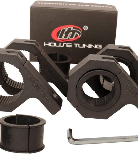 Roll Bar Clamps 1.75 Inch-Pack 4 Tube Clamp Bracket 1 3/4 Inch Roll Bar Mounting Brackets for UTV Truck Light Mount (1.75"-Clamp Mount Kit)