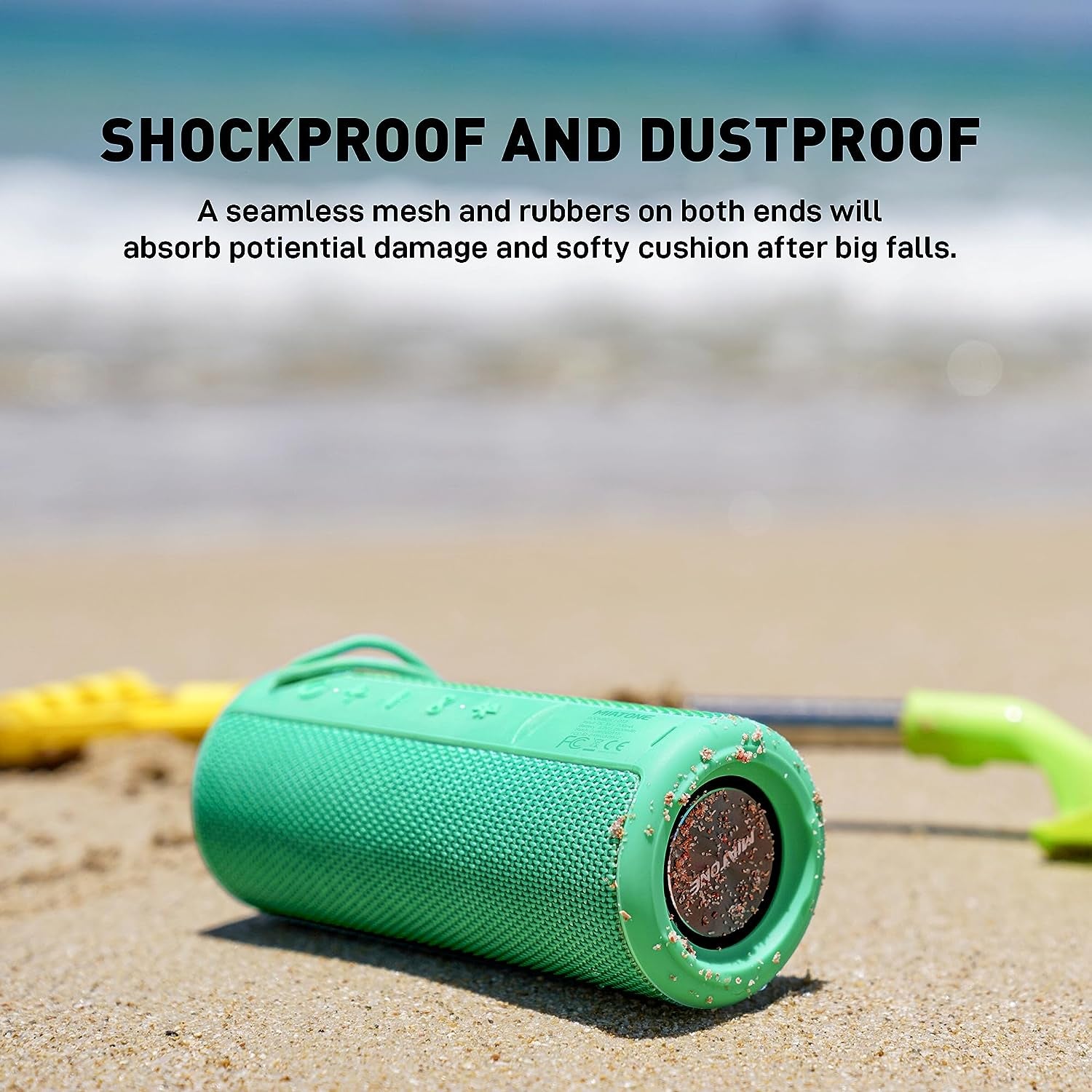 Outdoor Waterproof Portable Bluetooth Speaker Wireless - Green