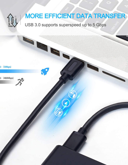 Load image into Gallery viewer, USB 3.0 a to a Male Cable 6Ft,Usb to USB Cable USB Male to Male Cable USB Cord with Gold-Plated Connector for Hard Drive Enclosures, DVD Player, Laptop Cooler (6Ft/1.8M)
