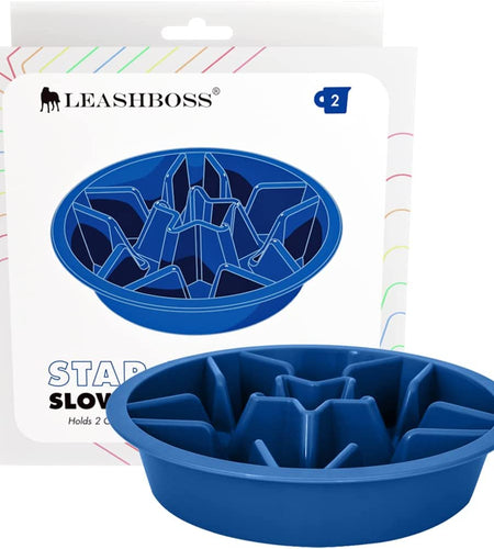 Slow Feeder Dog Bowls - Cup Maze Puzzle Food Bowl with Feeder Holes, Fits into Elevated Pet Feeders - Slow Eating for Large, Medium & Small Sized Breeds (2 Cup - 7.5-8 Inch Feeder Holes)