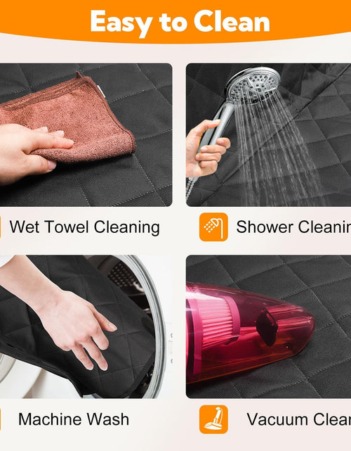 Load image into Gallery viewer, Dog Car Seat Cover for Back Seat,600D Heavy Duty Dog Hammock for Car with Side Flap,100% Waterproof Pet Backseat Cover, Anti-Scratch Nonslip Pet Seat Protector for Cars Trucks and SUV
