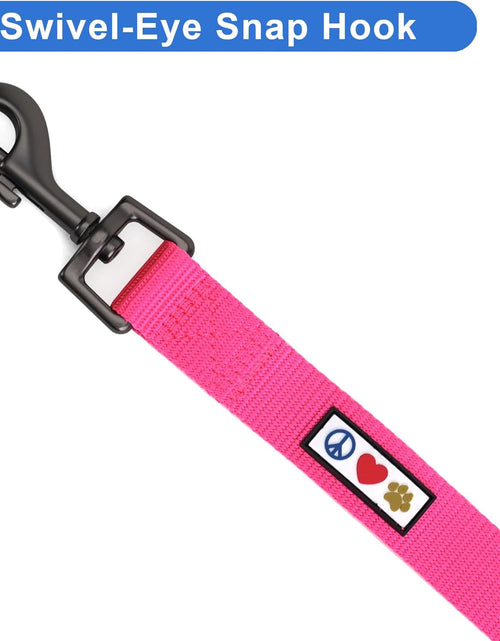 Load image into Gallery viewer, 6 FT Solid Color Leash Puppy Leash Dog Leash Comfortable Handle Dog Training Leash 6 Ft Dog Leash Medium Dog Leash / Large Dog Leash Pink Dog Leash

