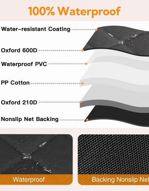 Load image into Gallery viewer, Dog Car Seat Cover for Back Seat,600D Heavy Duty Dog Hammock for Car with Side Flap,100% Waterproof Pet Backseat Cover, Anti-Scratch Nonslip Pet Seat Protector for Cars Trucks and SUV
